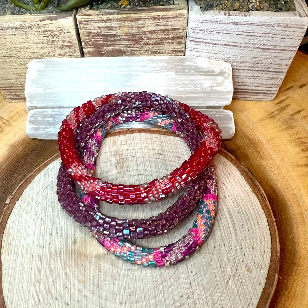 3 for $25: Nepal Beaded Bracelets ❤️💜✨